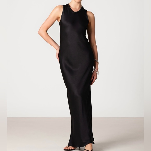 Jaki London Sabrina Sleeveless Satin Maxi Dress - Picture 1 of 10